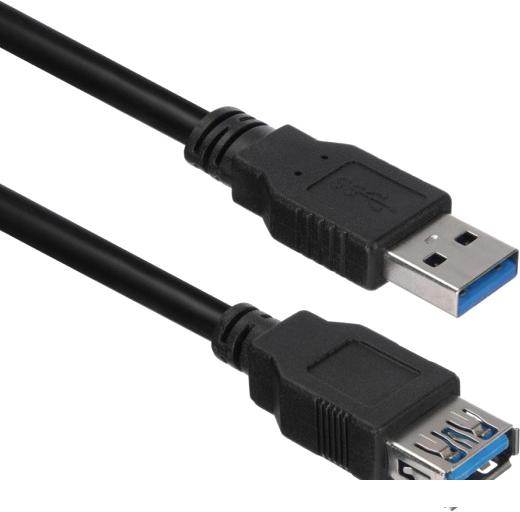 Кабель ACD ACD-U3AAF-30L USB Type-A - USB Type-A (3 м, черный)