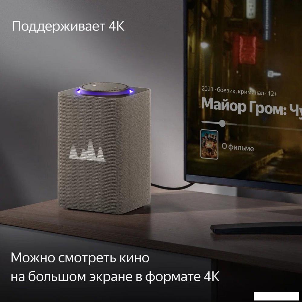 Умная колонка Яндекс Станция Макс (с хабом умного дома Zigbee, бежевый)