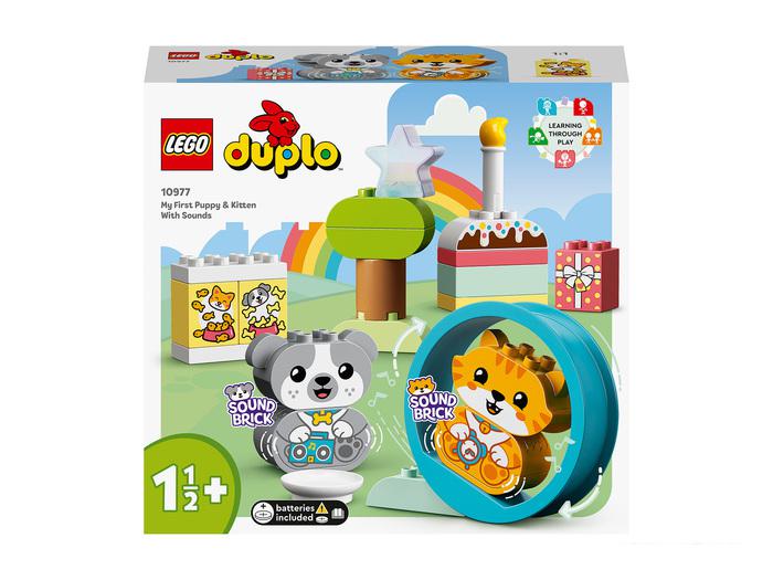 Конструктор LEGO Duplo 10977 Мой первый щенок и котёнок и их звуки