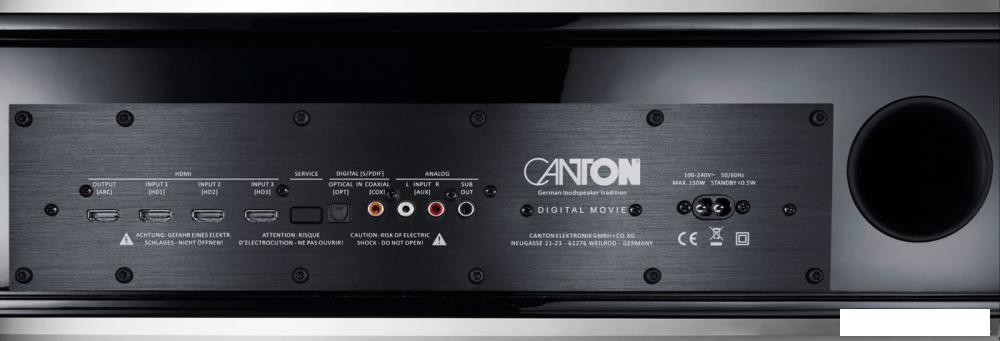 Подставка для ТВ (soundbase) Canton DM 90.3 (черный матовый)