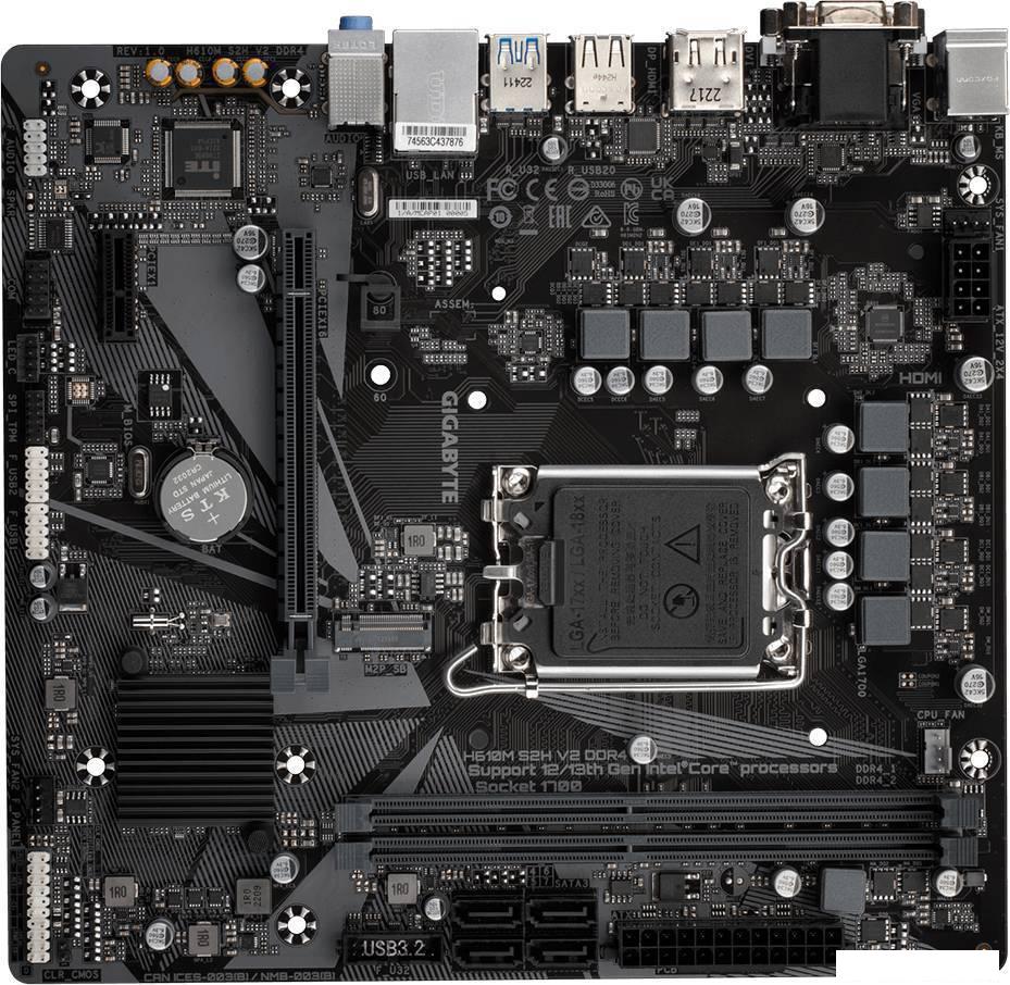 Материнская плата Gigabyte H610M S2H V2 DDR4 (rev. 1.0)