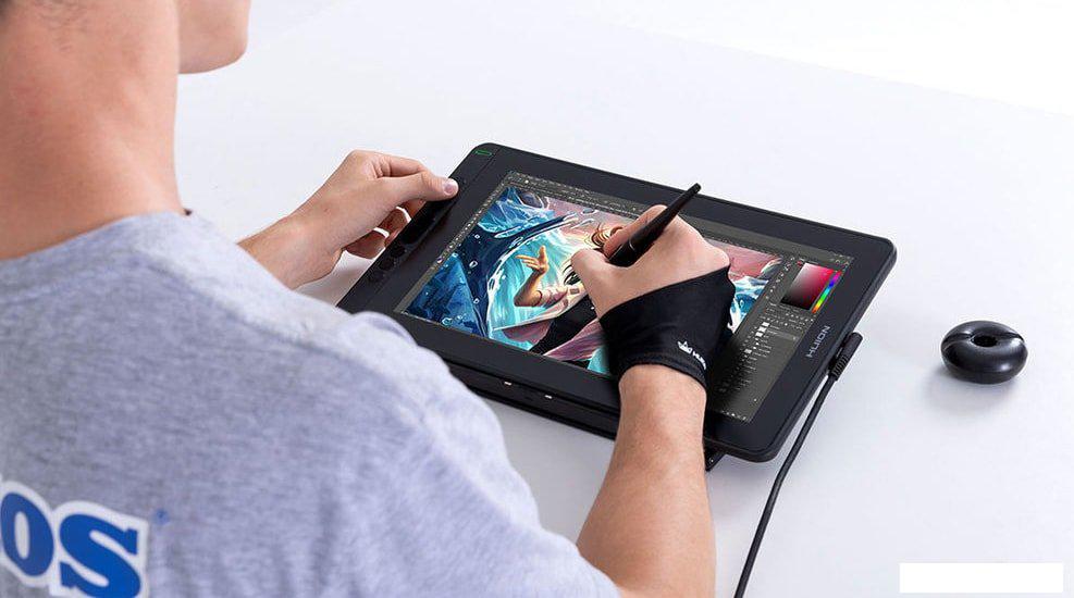 Графический монитор Huion Kamvas 13 (фиолетовый)