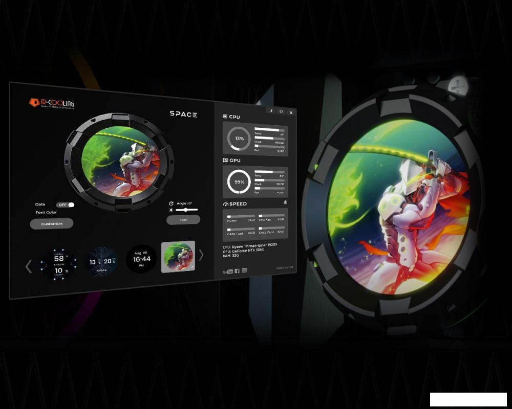 Жидкостное охлаждение для процессора ID-Cooling Space SL360 XE