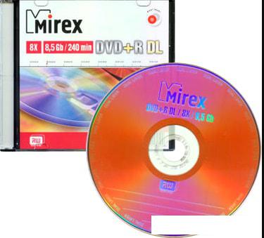 DVD+R диск Mirex 8.5Gb 8x UL130062A8S (1 шт.)