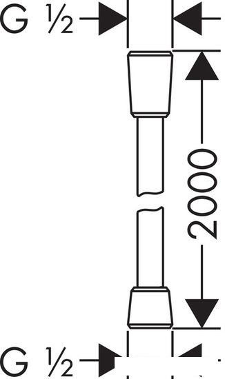 Душевой шланг Hansgrohe Isiflex 28274000