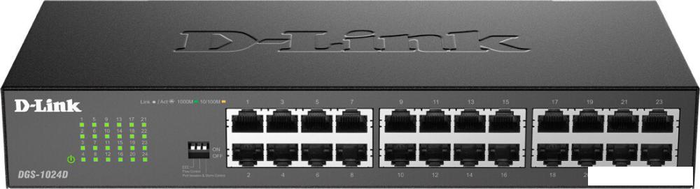 Неуправляемый коммутатор D-Link DGS-1024D/J1A