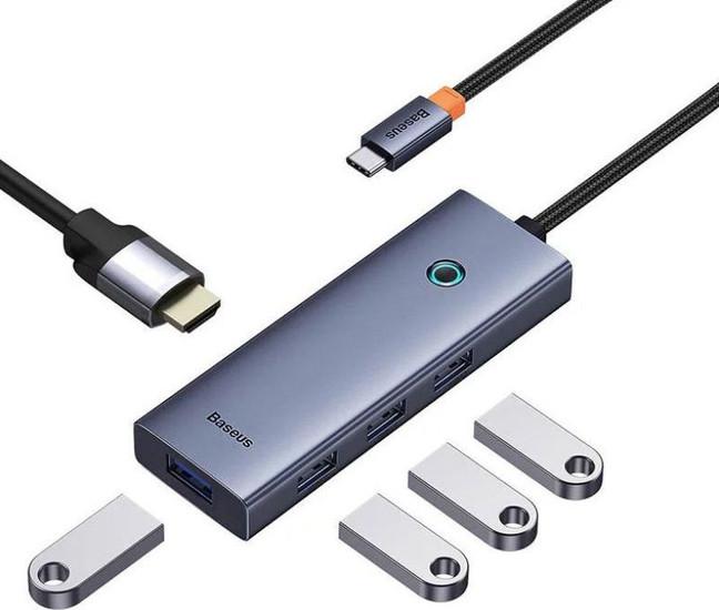 Док-станция Baseus Flite Series 4-Port USB-C Hub B00052809813-00
