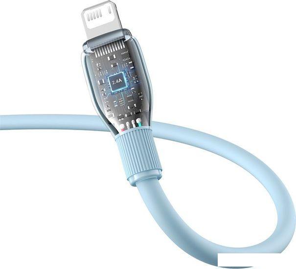 Кабель Baseus Pudding Series USB Type-A - Lightning (2 м, голубой)