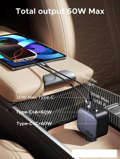 Автомобильное зарядное Ugreen EC602 55212B
