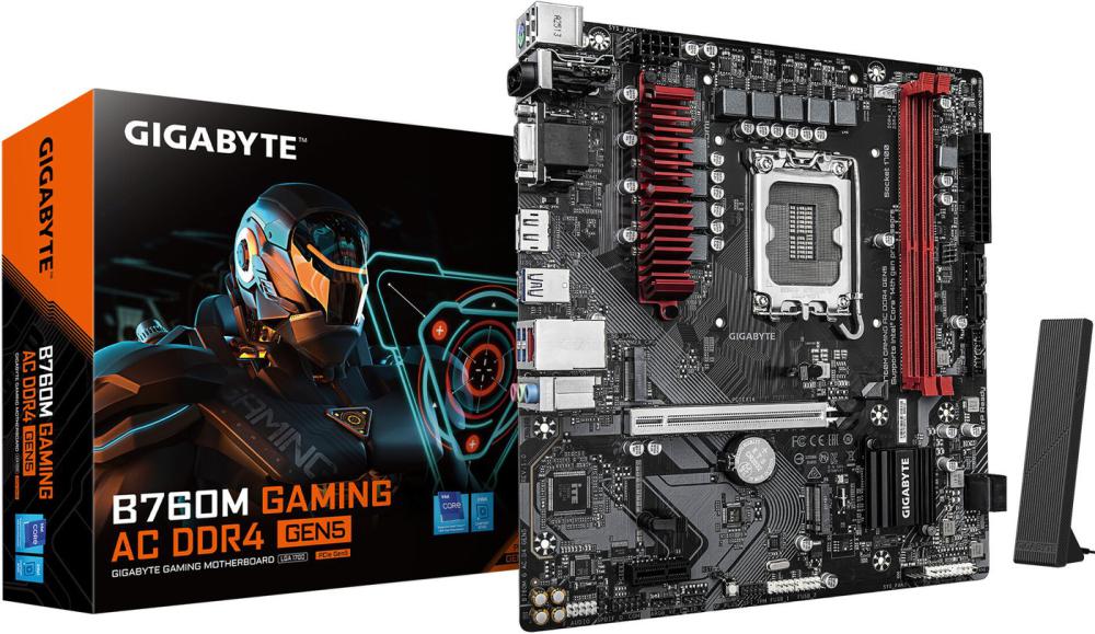 Материнская плата Gigabyte B760M Gaming AC DDR4 GEN5