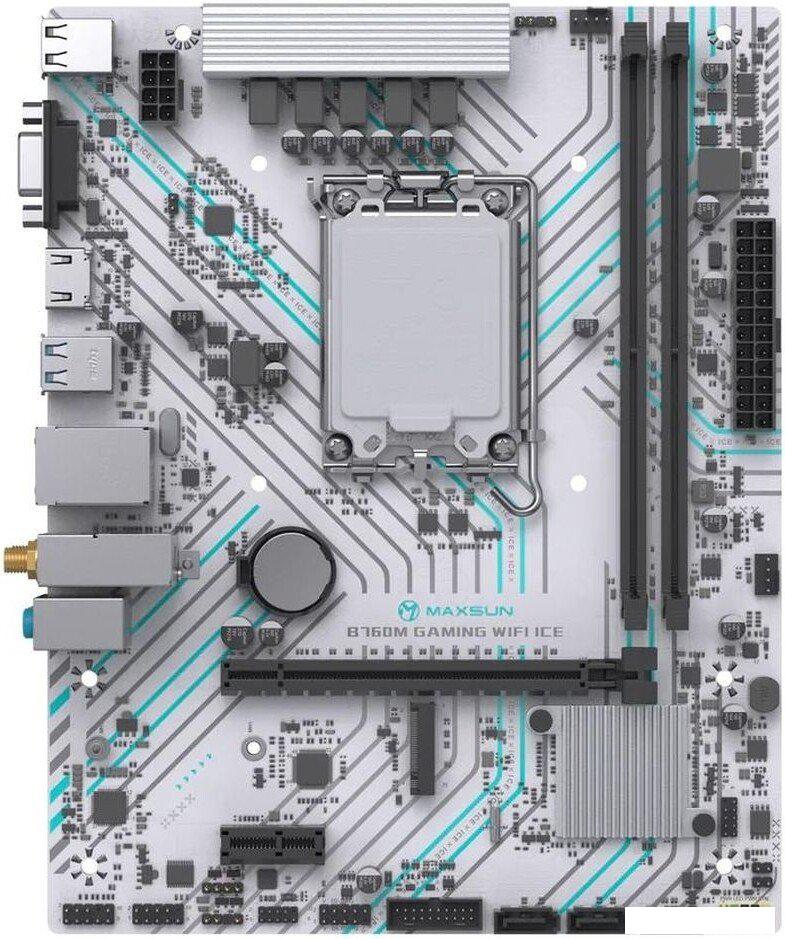 Материнская плата Maxsun B760M Gaming WiFi Ice