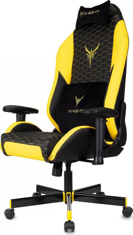 Игровое (геймерское) кресло Knight Neon (черный/желтый)
