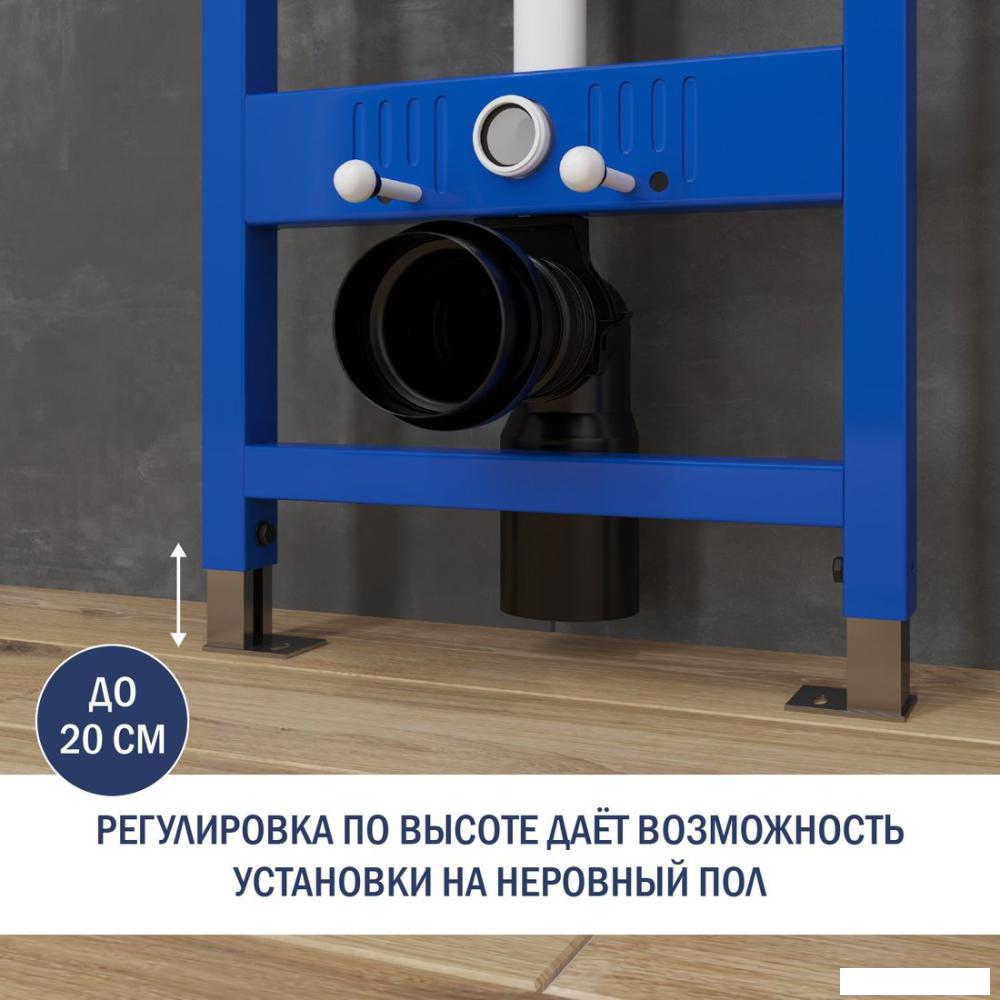 Инсталляция для унитаза Lauter 21901002 с кнопкой 219704E (черный)