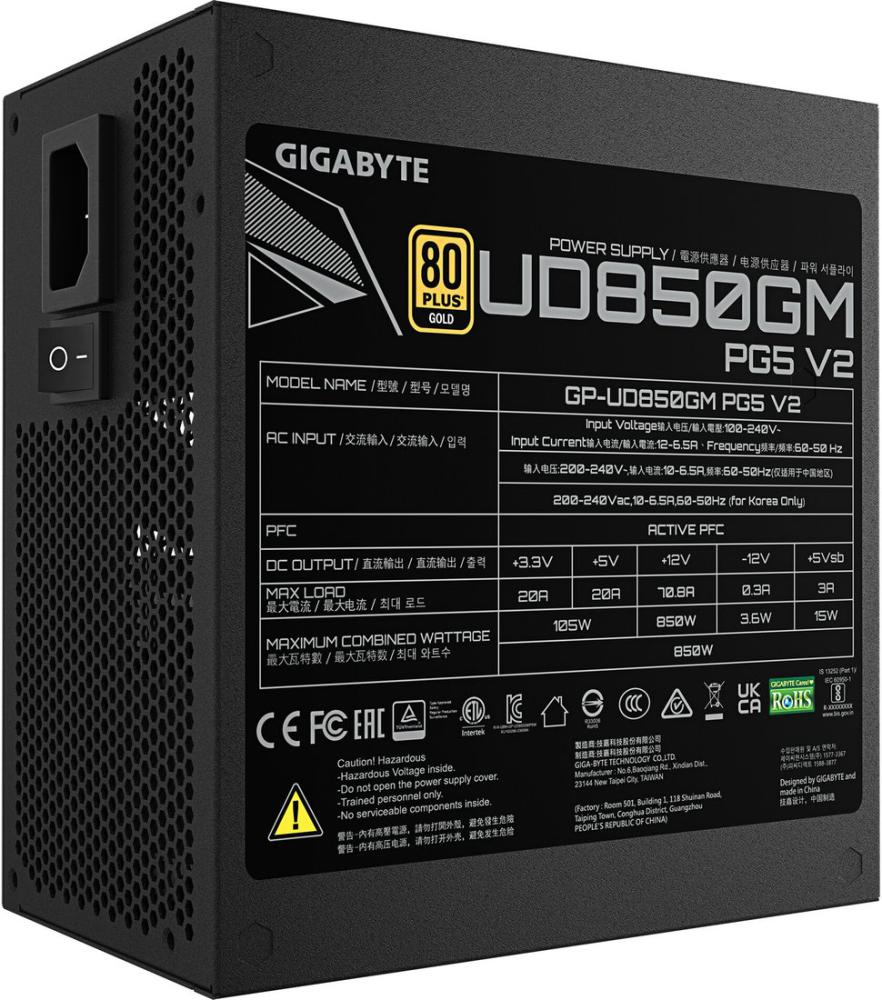 Блок питания Gigabyte UD850GM PG5 V2