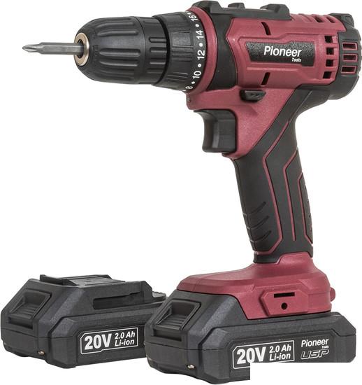 Дрель-шуруповерт Pioneer Tools CD-M2002C-USP (с 2-мя АКБ, кейс, оснастка)