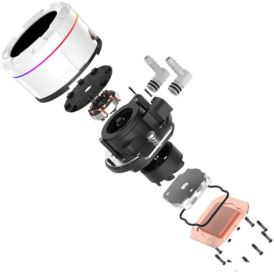 Жидкостное охлаждение для процессора ID-Cooling SL240 White