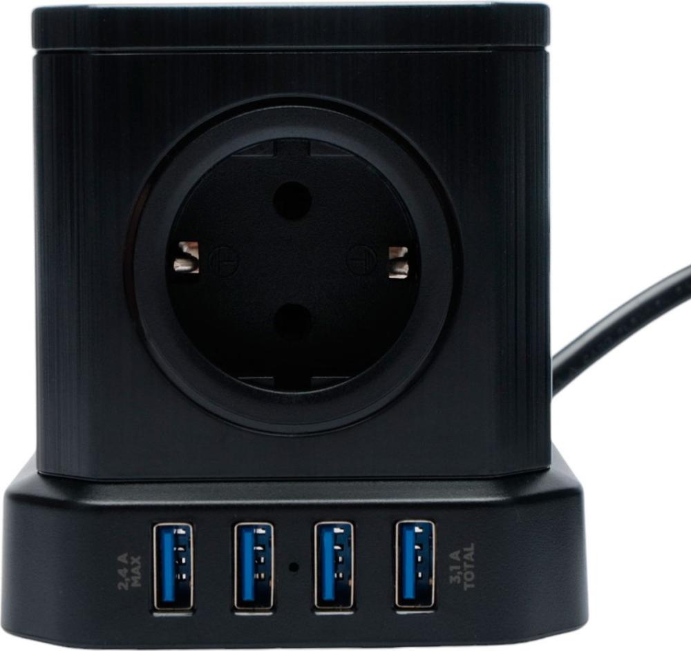 Сетевой фильтр Cablexpert TWR-5-U4-B-3