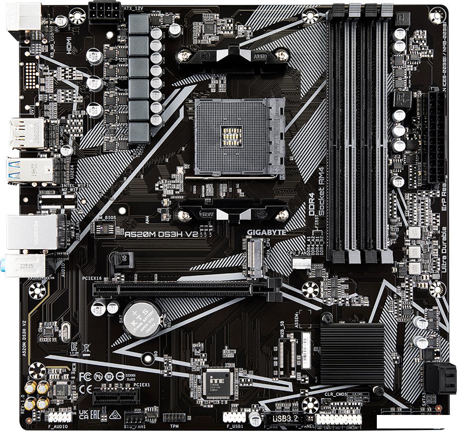 Материнская плата Gigabyte A520M DS3H V2 (rev. 1.0)