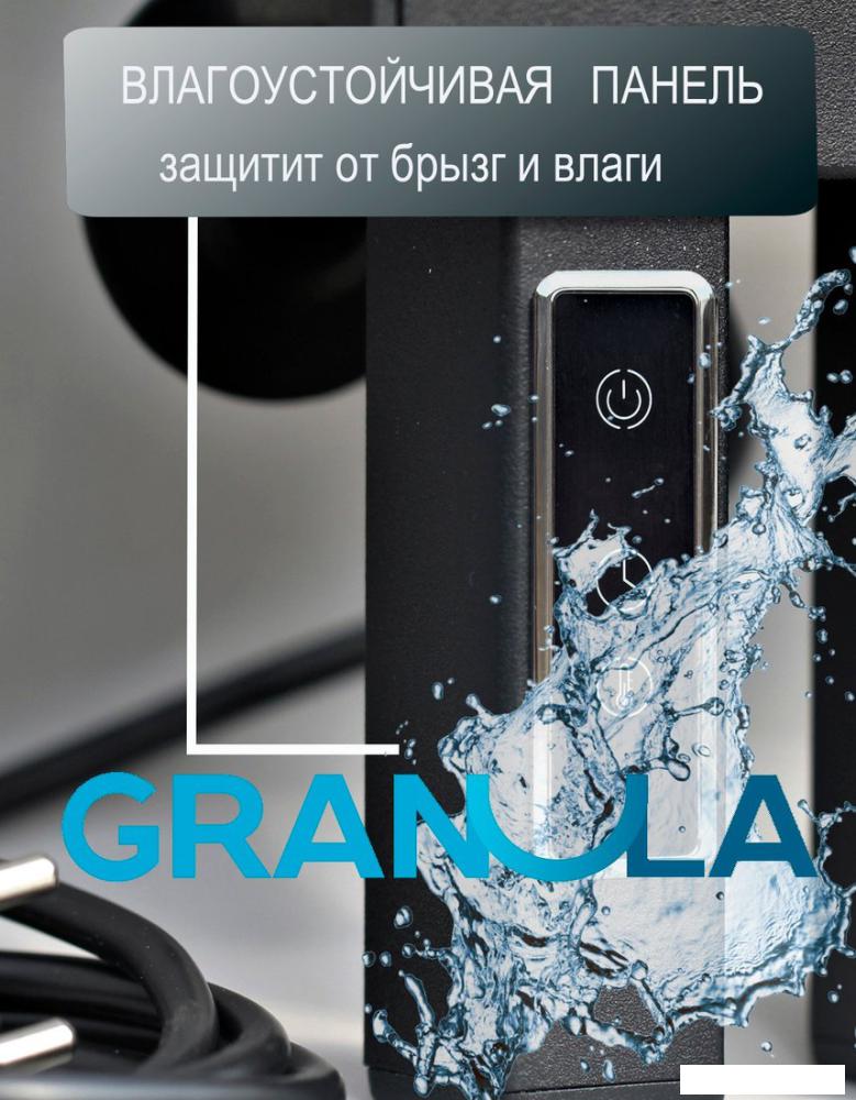 Полотенцесушитель Granula Квадро 50x60 (терморегулятор, черный матовый)