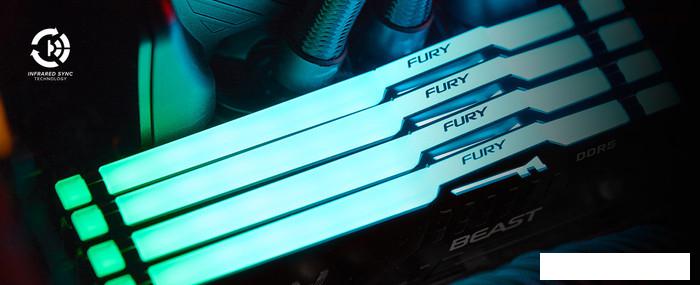 Оперативная память Kingston FURY Beast RGB 2x16ГБ DDR5 6000 МГц KF560C30BBAK2-32