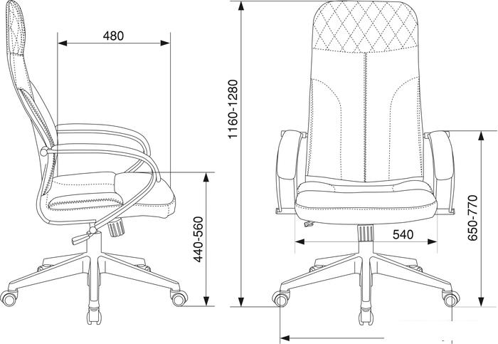 Офисное кресло Бюрократ CH-608Fabric (песочный)