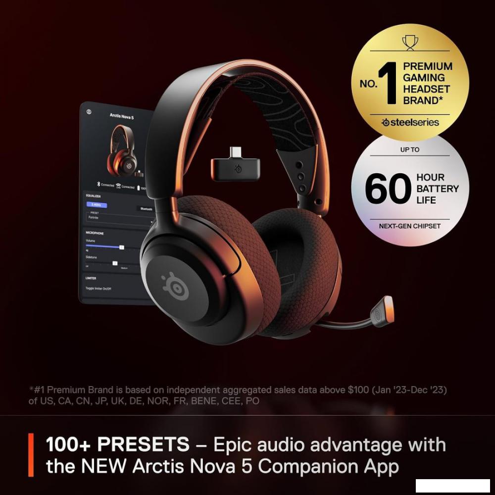 Наушники SteelSeries Arctis Nova 5 Wireless (черный)