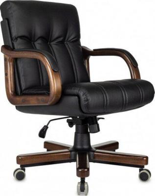 Офисное кресло Бюрократ T-9932W-LOW-Eco (черный, экокожа)