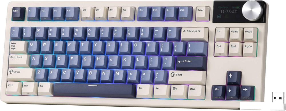 Клавиатура Royal Kludge S85 Horizon Blue (RK Beige)