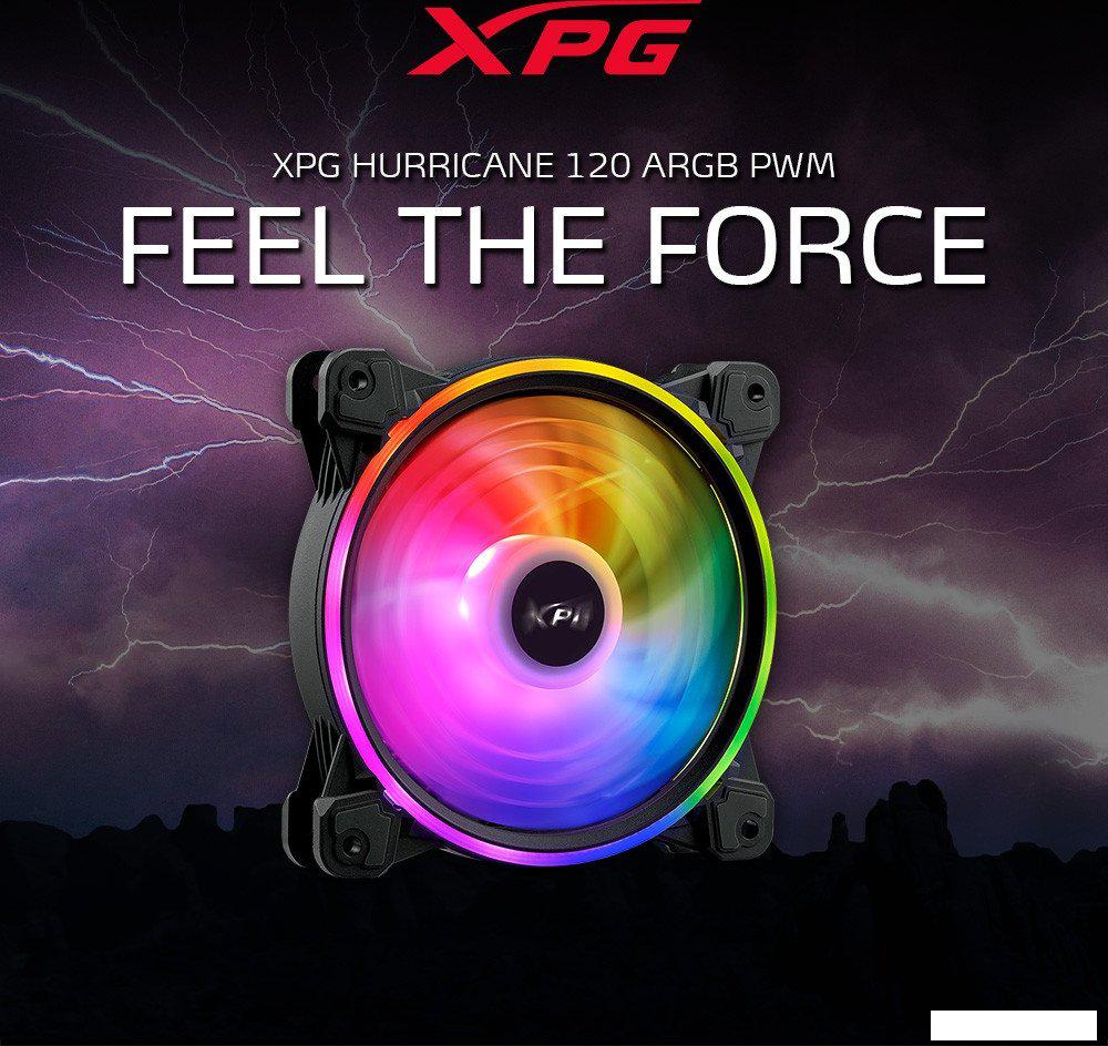 Вентилятор для корпуса ADATA Hurricane 120 ARGB PWM (черный)