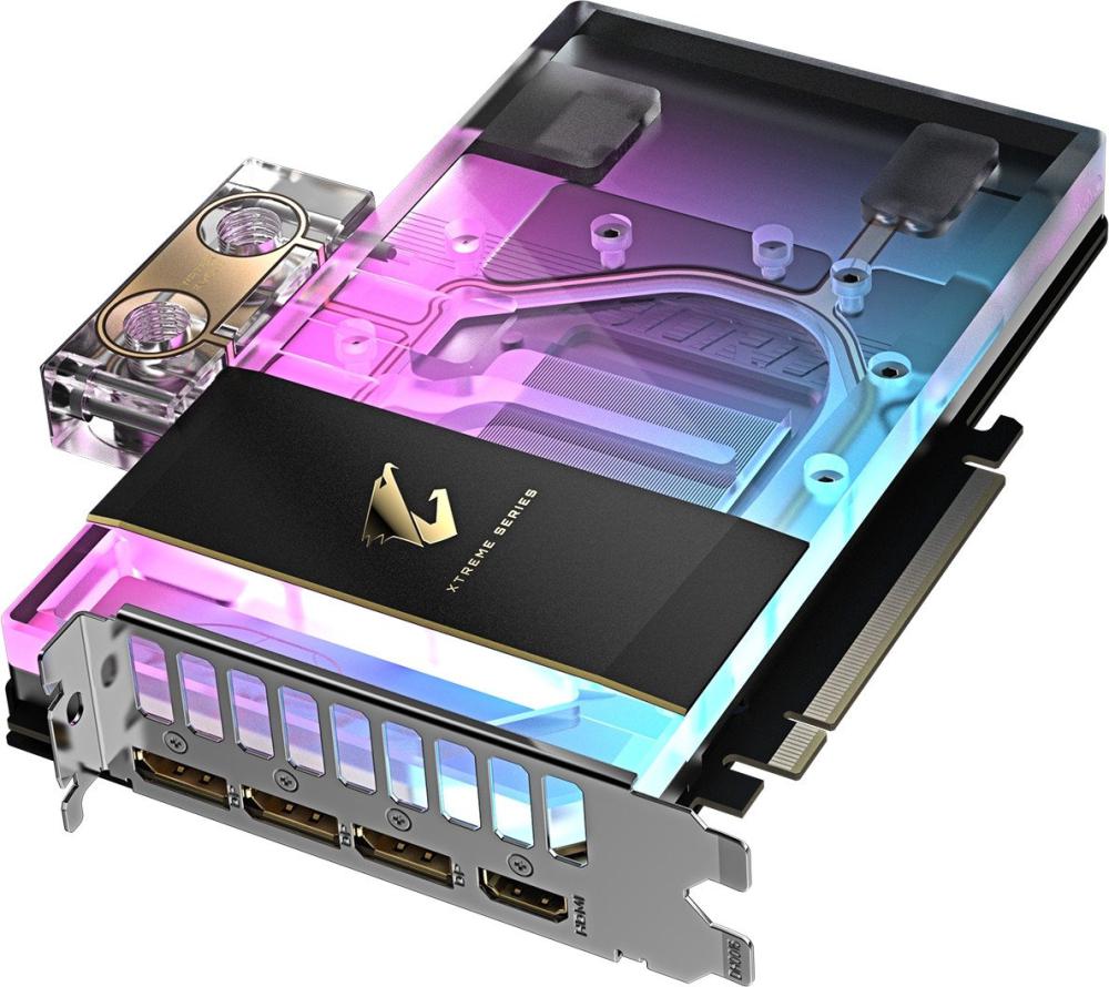 Видеокарта Gigabyte Aorus GeForce RTX 5080 Xtreme Waterforce WB 16G GV-N5080AORUSX WB-16GD