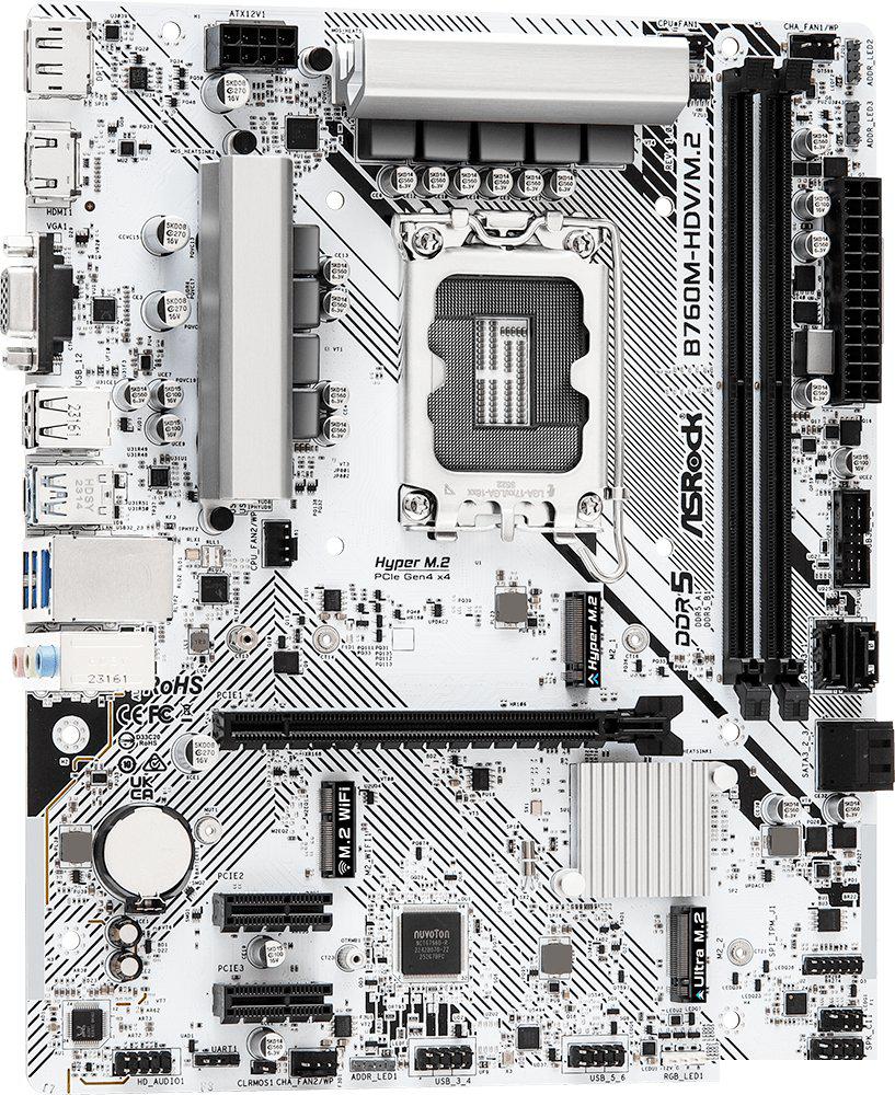 Материнская плата ASRock B760M-HDV/M.2