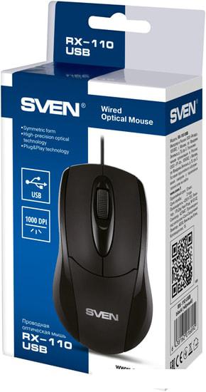 Мышь SVEN RX-110 USB (черный)