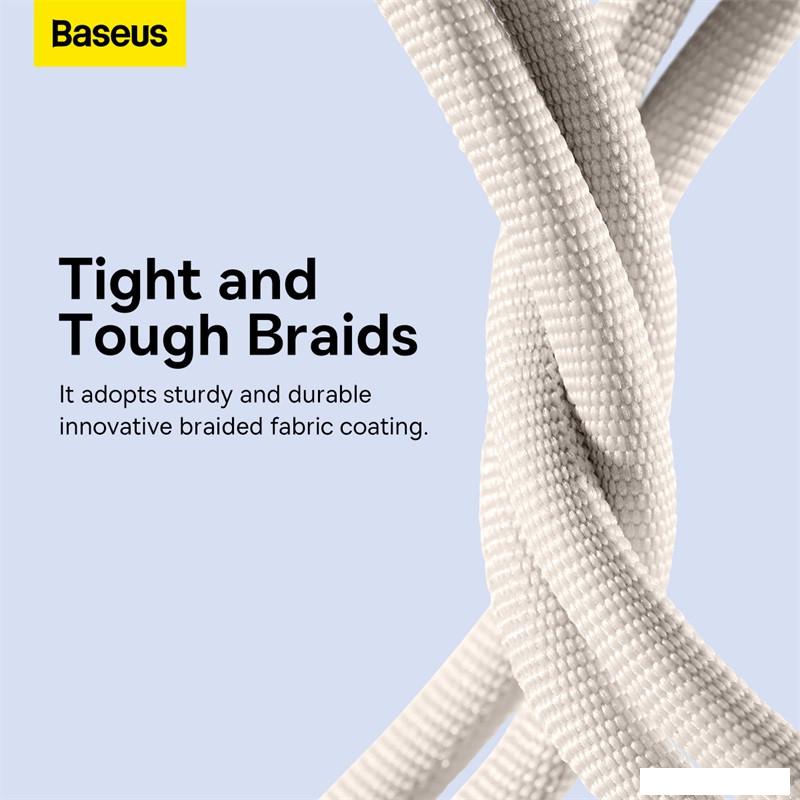 Кабель Baseus Crystal Shine USB Type-A - Lightning (2 м, розовый)