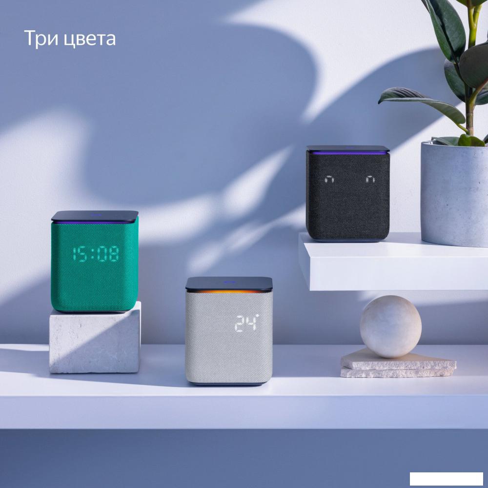 Умная колонка Яндекс Станция Миди (черный)