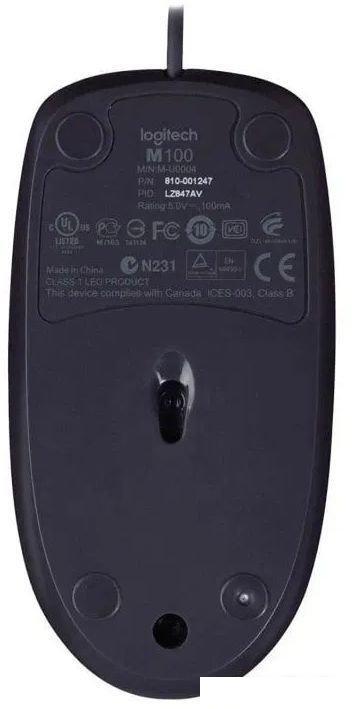 Мышь Logitech B100 (черный)