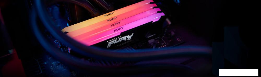 Оперативная память Kingston FURY Beast RGB 2x16ГБ DDR4 3600МГц KF436C18BB2AK2/32