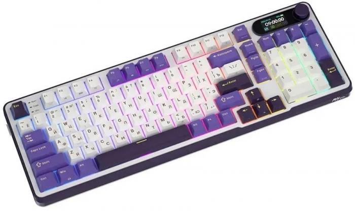 Клавиатура Royal Kludge RK-S98 RGB Blackberry (RK Chartreuse)
