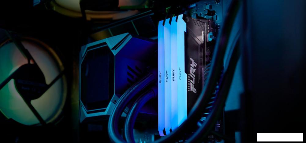 Оперативная память Kingston FURY Beast RGB 2x16ГБ DDR4 3600МГц KF436C18BB2AK2/32
