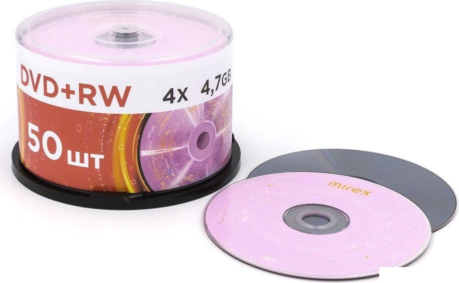 DVD+RW диск Mirex 4.7Gb 4x UL130022A4B (50 шт.)