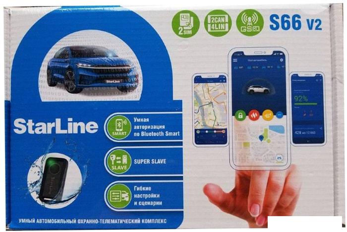 Автосигнализация StarLine S66 BT GSM v2 2CAN+4LIN 2SIM