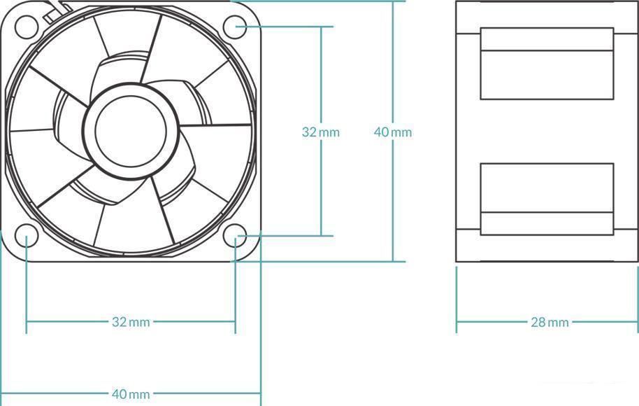 Вентилятор для сервера Arctic S4028-15K (5 шт) ACFAN00274A