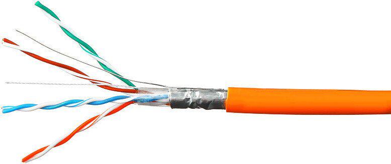 Кабель Cablexpert FPC-5051E-LSZH-4-CU/100 (100 м, оранжевый)