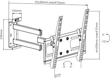 Кронштейн для телевизора Arm Media PT-15