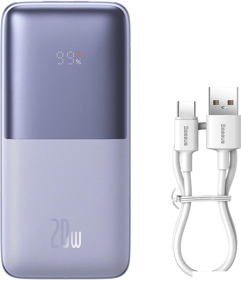 Внешний аккумулятор Baseus Bipow Pro Digital Display Fast Charge 20W Overseas Edition 10000mAh (фиолетовый)