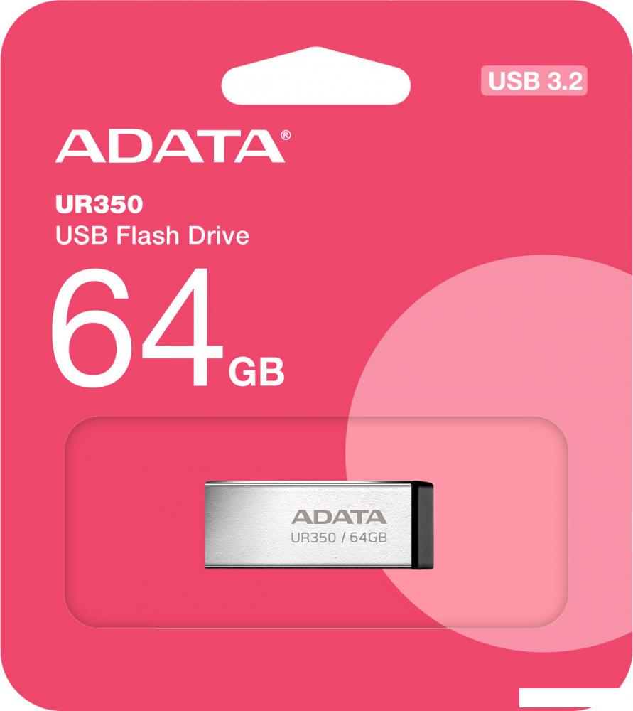 USB Flash ADATA UR350 64GB UR350-64G-RSR/BK