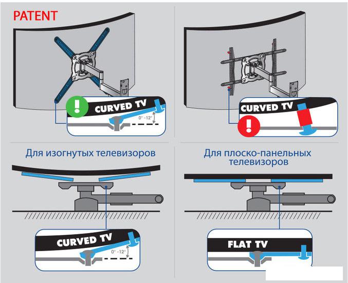 Кронштейн для телевизора Kromax ATLANTIS-15 (серый)