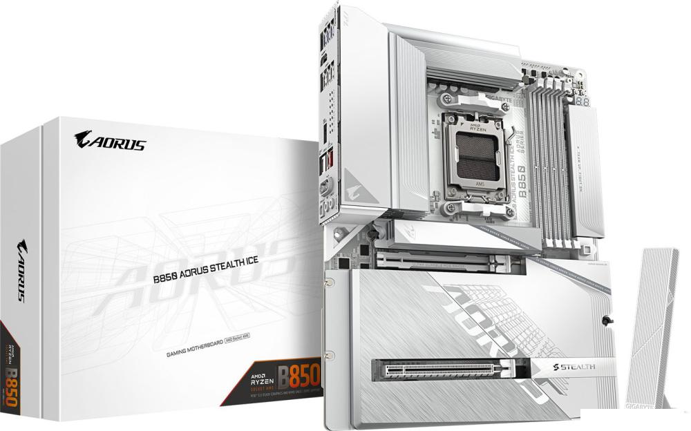 Материнская плата Gigabyte B850 Aorus Stealth Ice