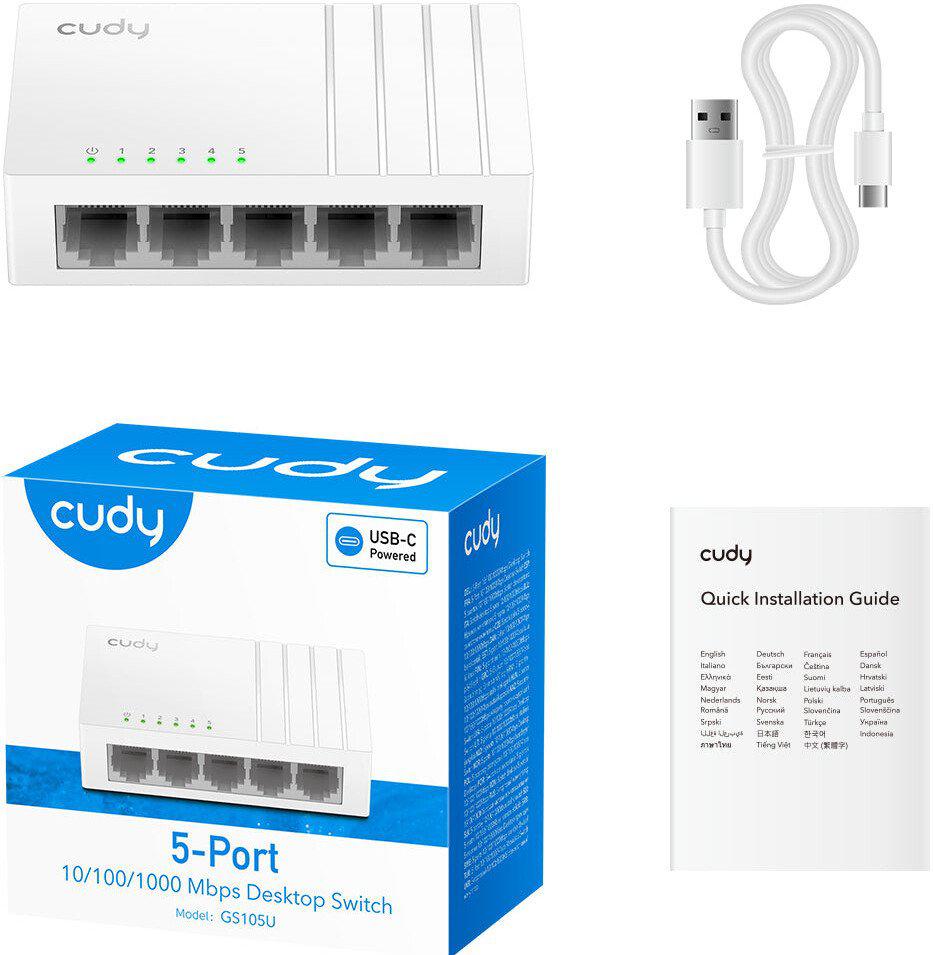 Неуправляемый коммутатор Cudy GS105U 1.0