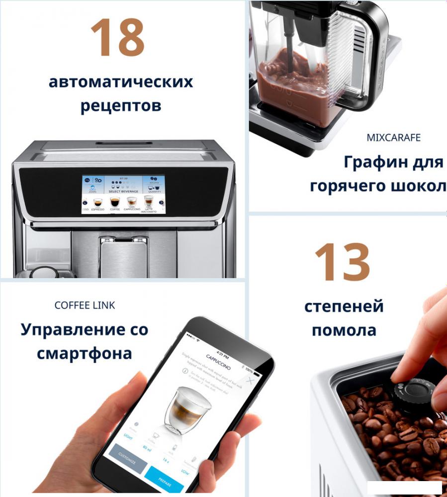Кофемашина DeLonghi PrimaDonna Elite Experience ECAM 650.85.MS