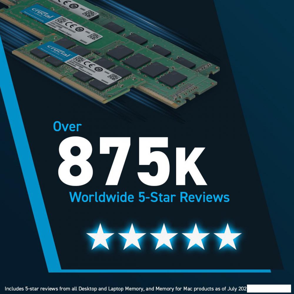 Оперативная память Crucial 8ГБ DDR5 5600 МГц CT8G56C46U5